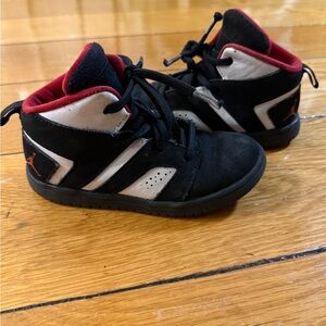 Jordan Kids Black and White Sneakers